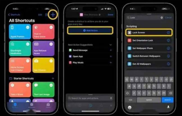赤城苹果14锁屏维修店分享iPhone14升级iOS16.4后如何创建锁屏快捷方式 