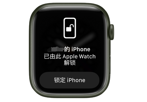 赤城苹果手机维修分享用 AppleWatch 解锁配备面容 ID 的 iPhone方法 