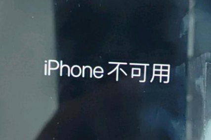 赤城苹果服务网点分享锁屏界面显示“iPhone 不可用”如何解决 